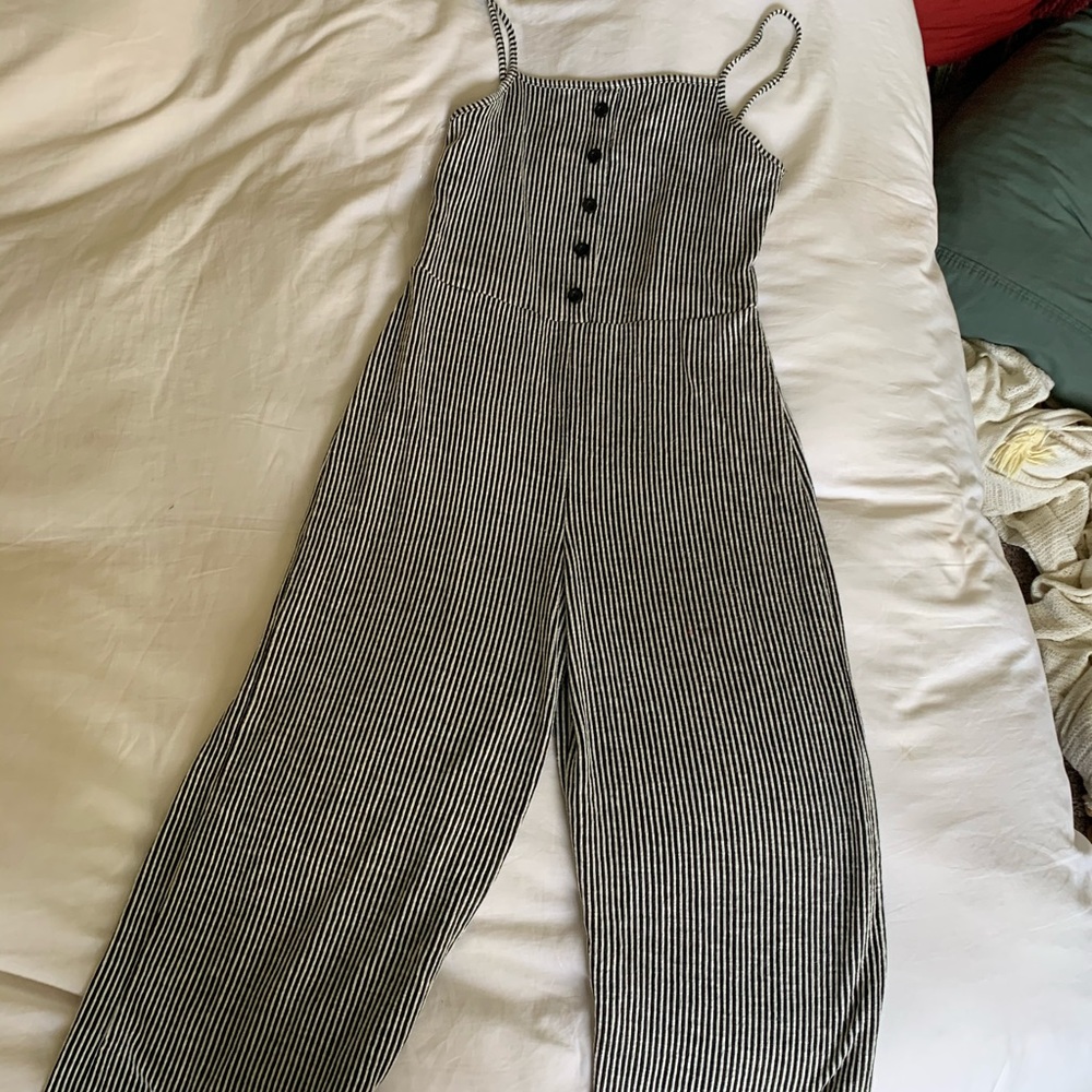 Black and white jumpsuit